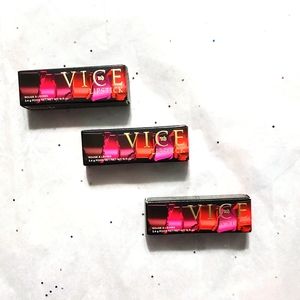 Bundle of 3 NIB Urban Decay Vice Lipsticks